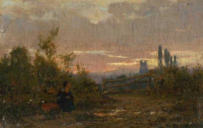 Landschaft in der Dämmerung